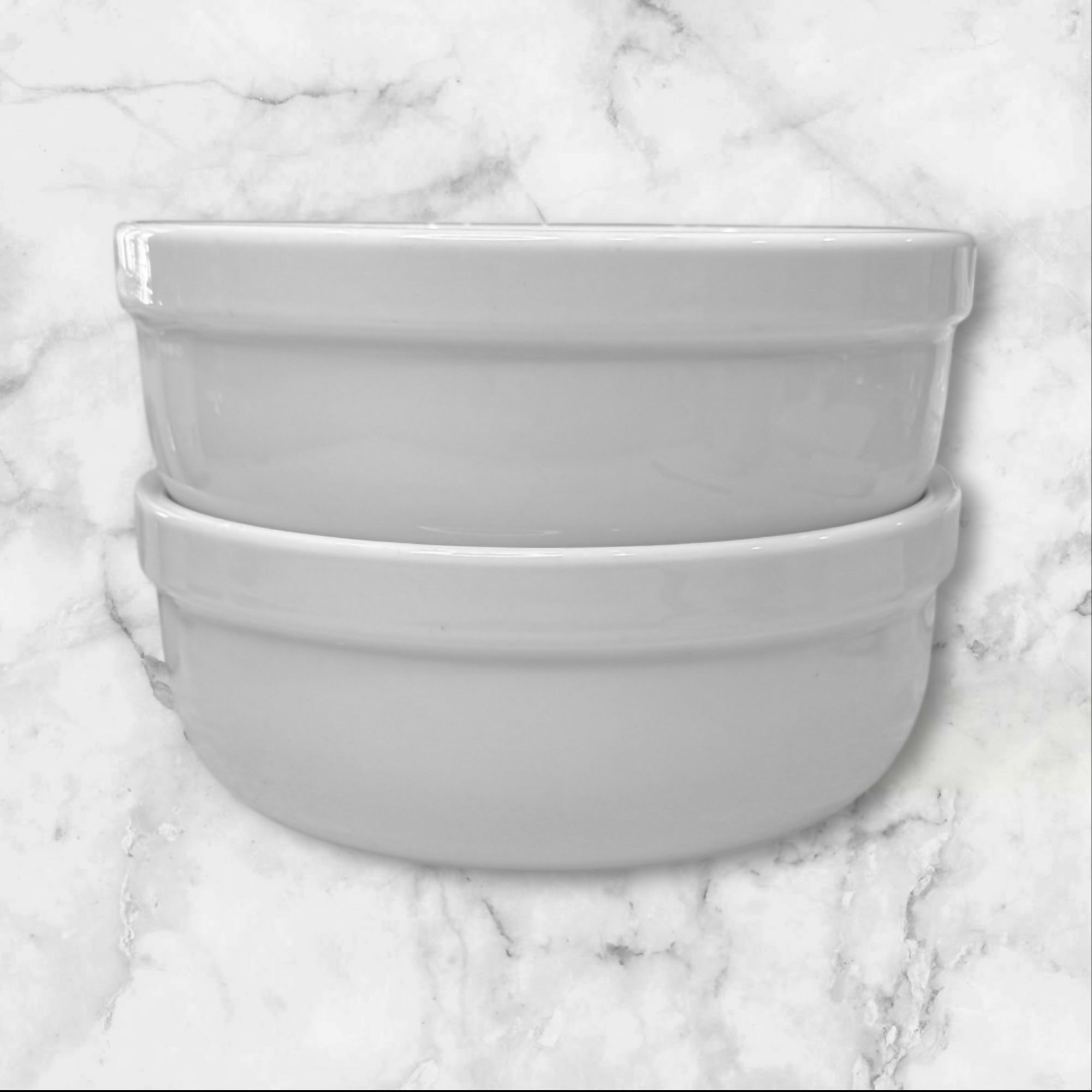 Williams Sonoma Everyday White Soup Cereal Bowls | Set of 2 | Great Condition