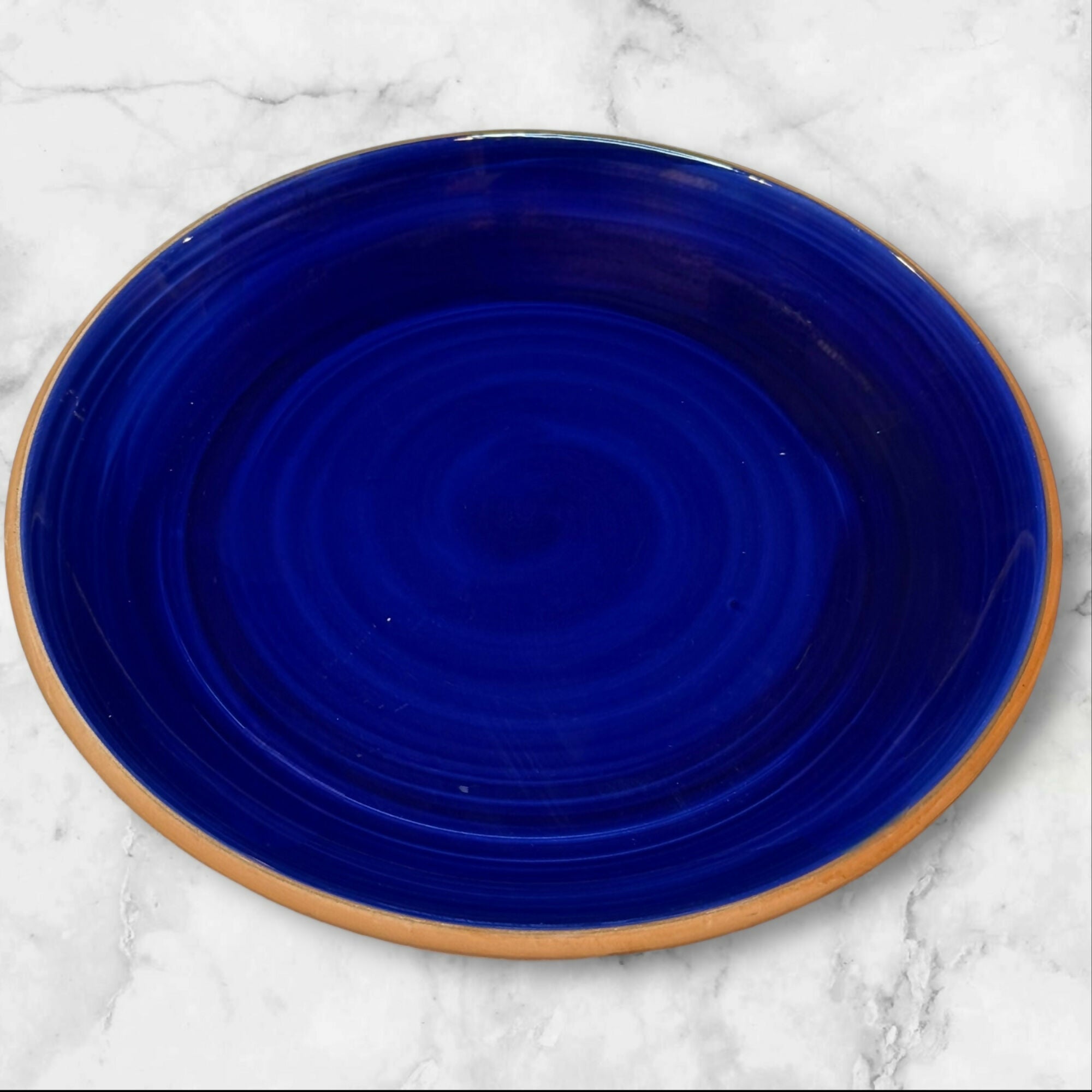Furio Italy Blue Stoneware Dinner Plates | Set of 6 | Great Condition