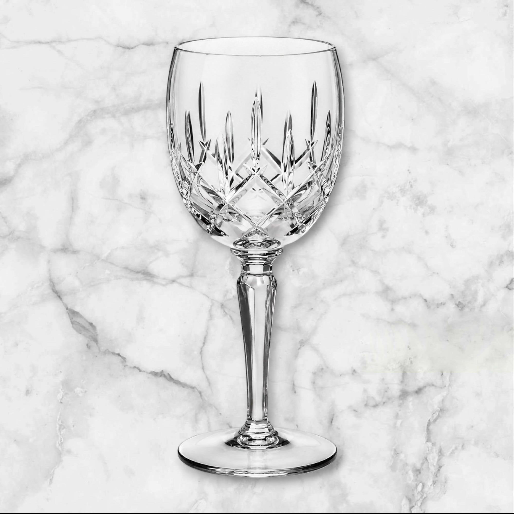 Gorham Crystal Lady Anne Wine Glass | Cut Crystal Stemware | West Germany