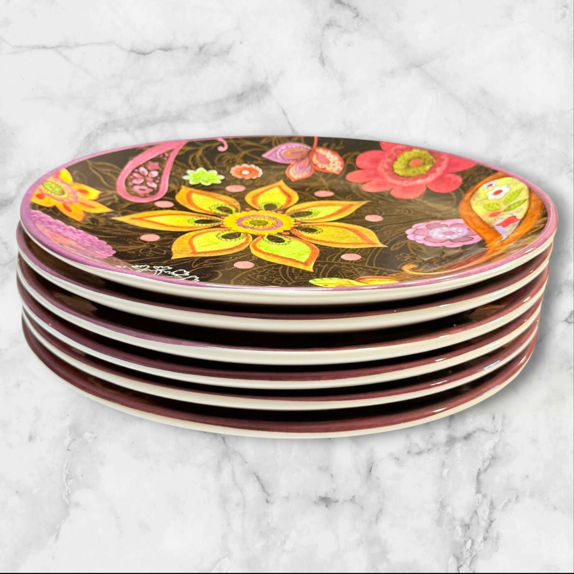 Certified International Sue Zipkin Dinner Plates | Set of 6 | Gently Used