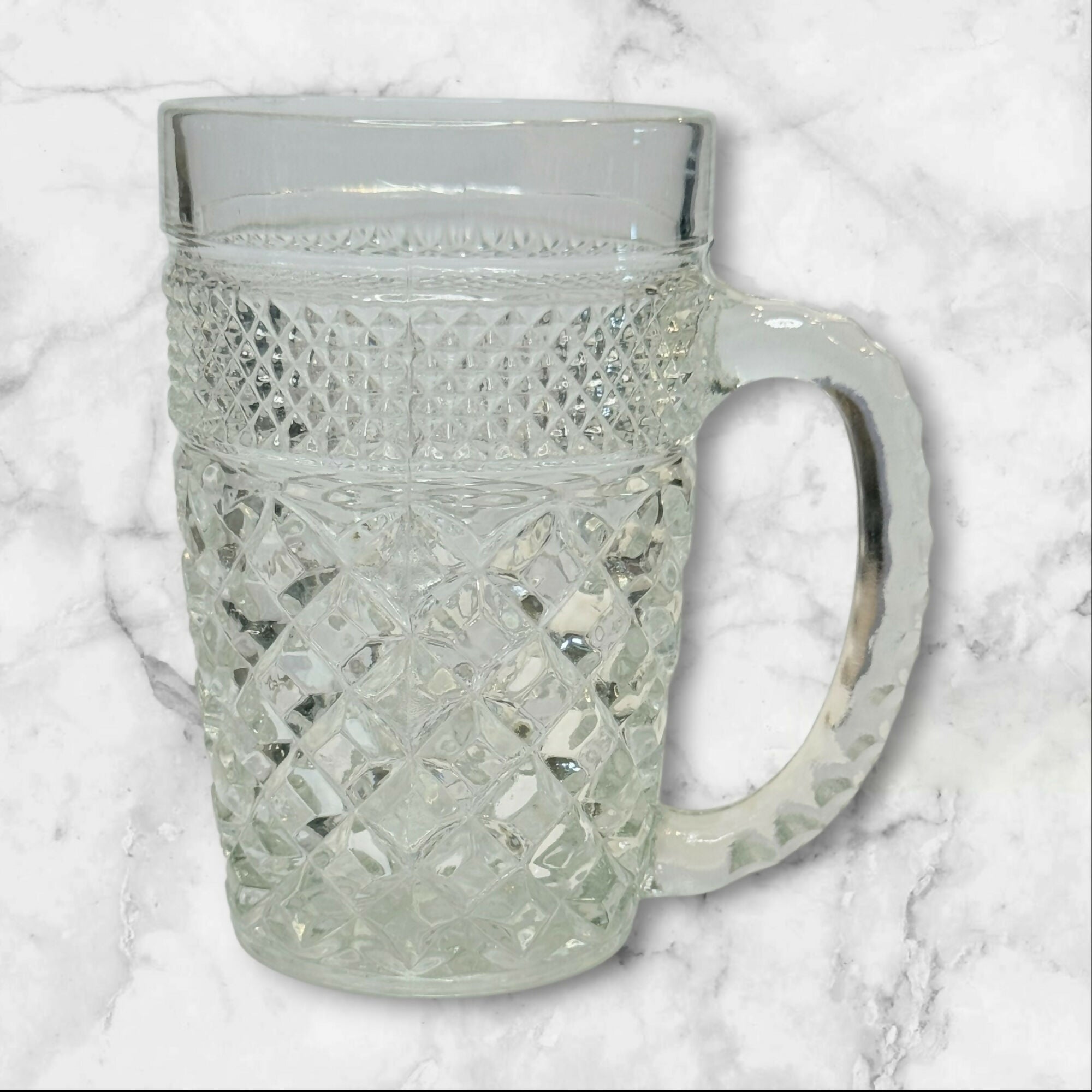 Anchor Hocking Wexford Smoke Glass Mug | Vintage Barware | Great Condition