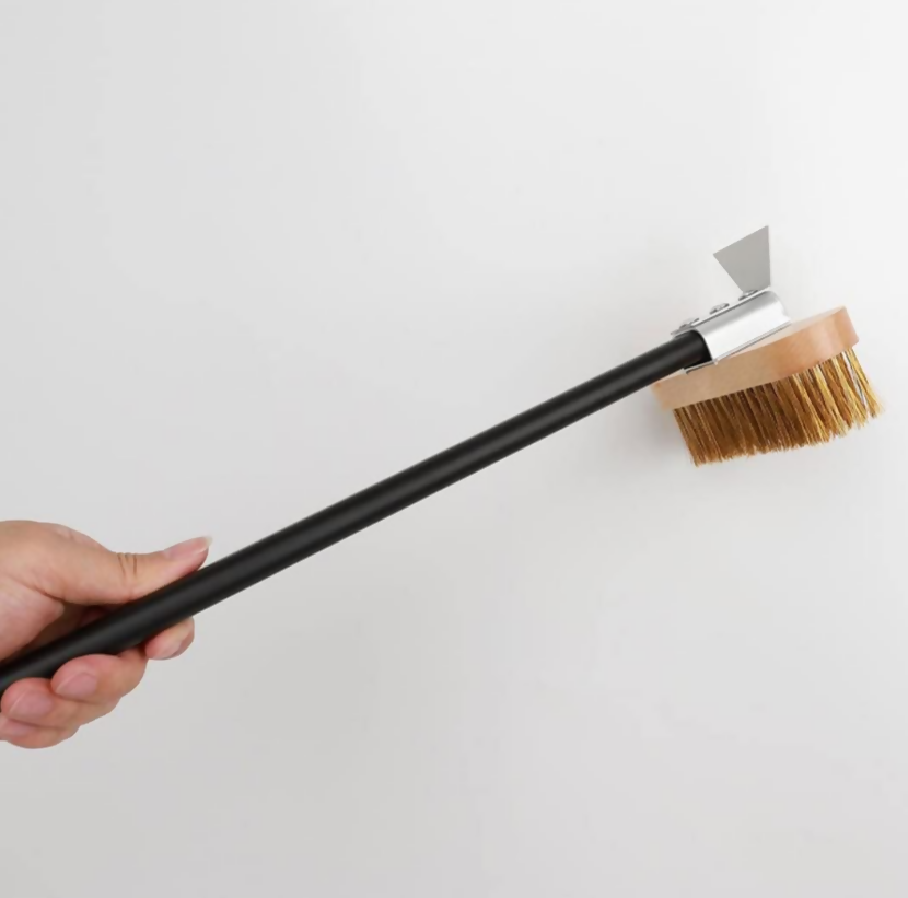 Anygleam Black 41cm Oven Copper Brush with Metal Scraper Tool Cleaning Accessories