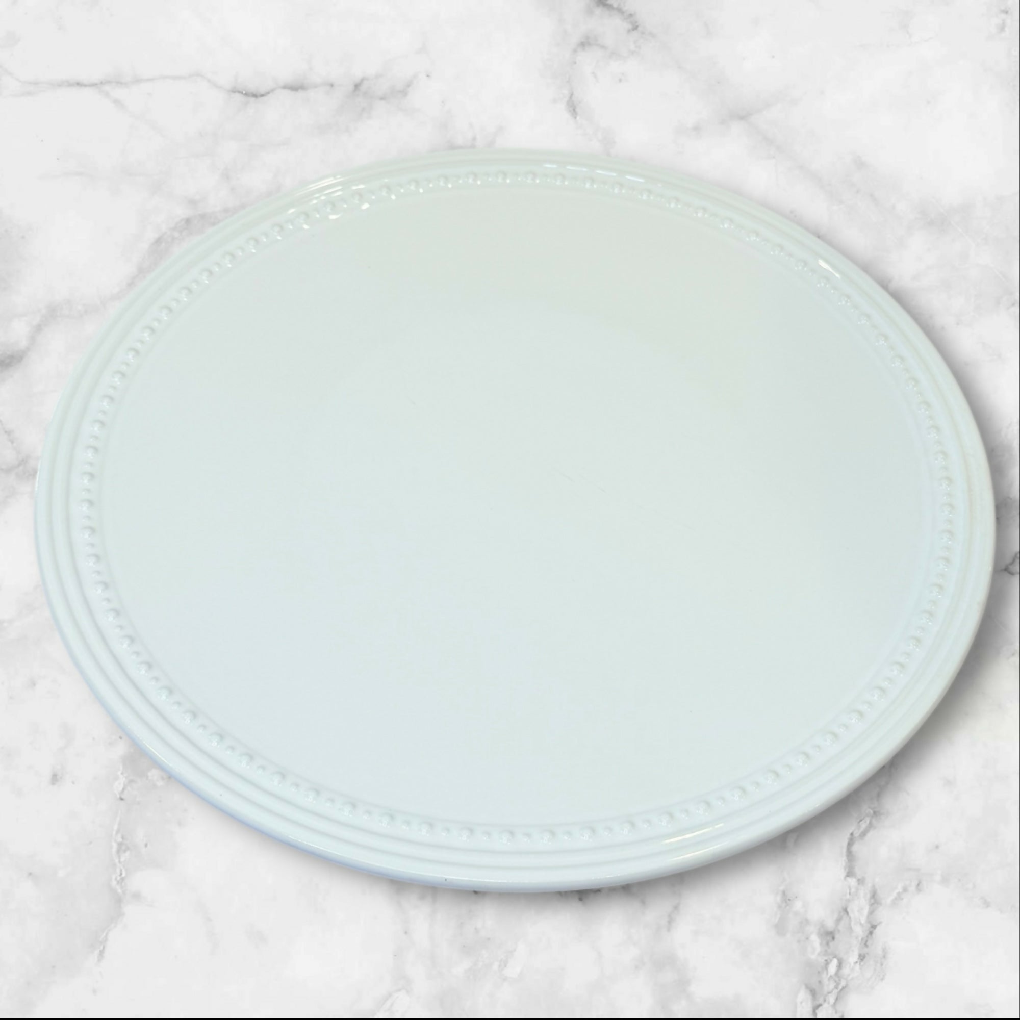 Jewel by Fapora White Dinner Plates | Set of 2 | Good Used Condition