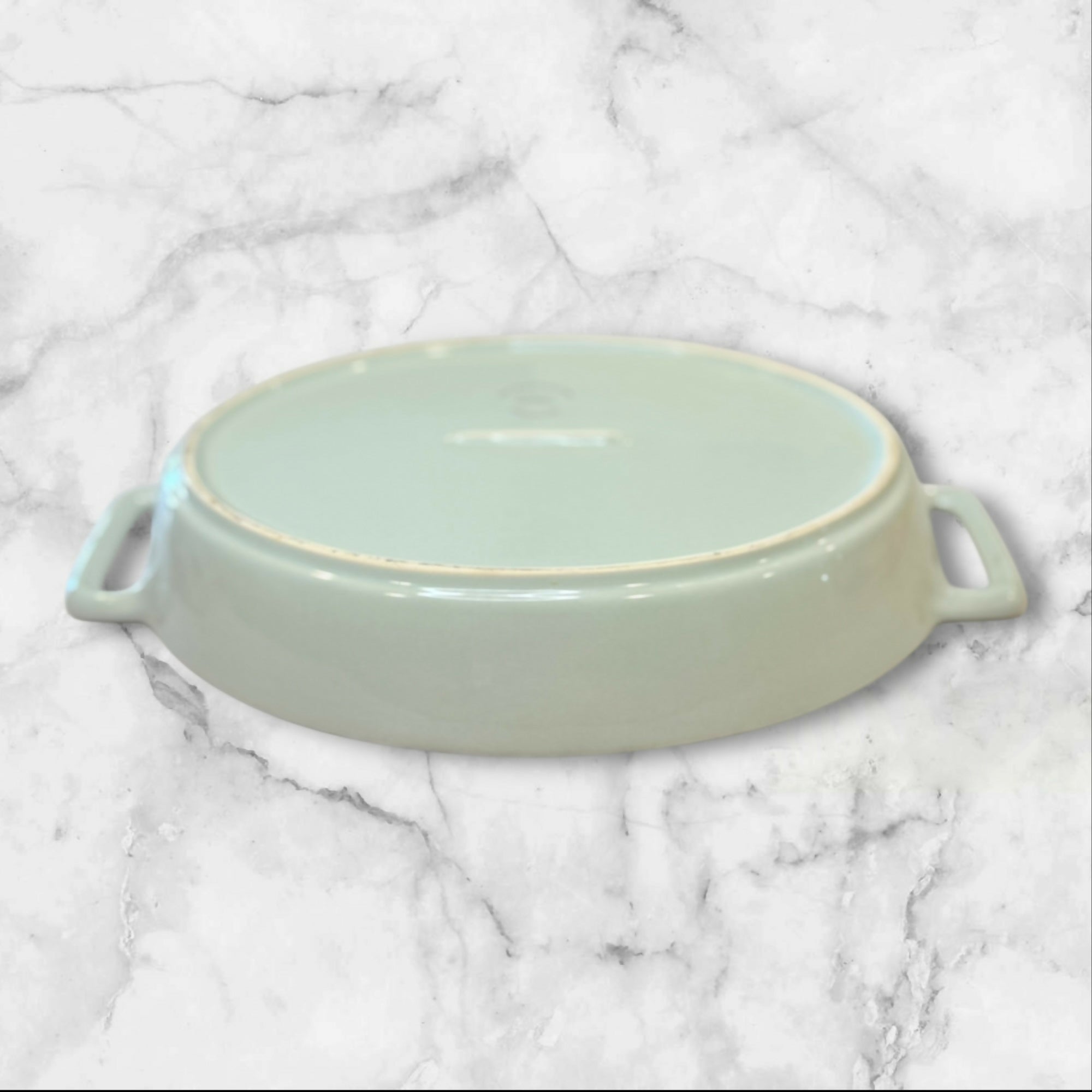 Le Regalo Oval Baking Dish w Handles | Aqua | Excellent Condition